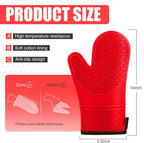 Silicone Oven Mitts, Heat Resistant 2PCS Oven Mitts - Image 2