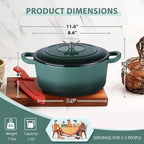 E-far 3 Qt Enameled Cast Iron Dutch Oven - Image 2
