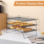 Cooling Rack for Baking 3 Tiers, Stainless Steel Baking Cooking Cooling Racks - Image 2