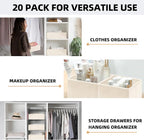 【FAMILY PACK】Drawer Organizer Clothes, 20 Pack Dresser Organizer Bins - Image 5
