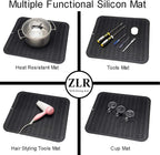 ZLR 2 Pcs Large Silicone Dish Drying Mat - Image 5