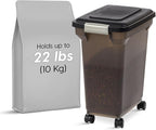 IRIS USA Dog Food Storage Container 22 lbs, WeatherPro Made in USA, Airtight - Image 2