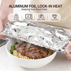 2026 New Reusable Aluminum Foil Food Covers, Pop Up Tin Foil Food Insulation - Image 2