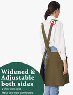 Cozy Adjustable Cross Back Aprons - Image 4