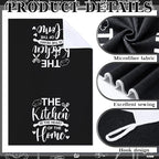 12 Pcs Farmhouse Kitchen Decor and Accessories Sets 4 Black Kitchen Towels 4 - Image 4