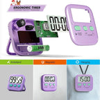 Antonki 2 Pack Digital Timer for Kids, Magnetic Countdown Kitchen Timers for - Image 5