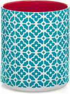 DOWAN Colorful Large Utensil Holder, 7.2" x 6.2" Ceramic Kitchen Utensil Holder by DOWAN