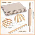 Newtay 12 Pcs Pottery Tools Include 1 Wood Rolling Pin Sculpting Polymer Clay - Image 2