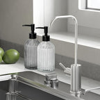 Black & Clear Glass Soap Dispenser - Image 5