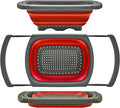 Qimh Colander Collapsible, Over The Sink Veggies/Fruit 6-Quart Strainers and by Qimh