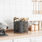 YIUKEA 360° Rotating Utensil Caddy Countertop - Image 2