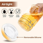 ComSaf 6-Pack 25oz Straight Sided Glass Jars - Image 3