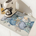Nautical Coastal Dish Drying Mat - Image 7