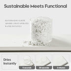 2PCS White Water Absorbing Diatomite Stone Drying Soap Dish Sink Vanity Tray - Image 3