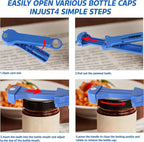 7 in 1 Jar Opener Bottle Opener and Wine Opener - Image 4