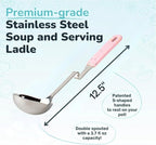 Souper Cubes + Lori Greiner No Mess Stainless Steel Soup Ladle - Image 2