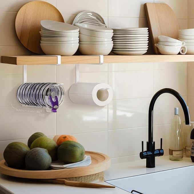 2 Pack Tumbler Lid Organizer, Horizontal Tumbler Lid Storage Hook to Hold Up 20 - Image 6