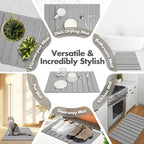 Large Stone Dish Drying Mat for Kitchen Counter, Eco-friendly, Instant Drying - Image 6