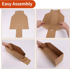 ZBEIVAN Corrugated Cardboard Storage Bins, 35 Packs - Image 6