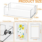Yieach Bathroom Paper Towel Holder, 9 Inch Modern Acrylic Napkin Holder fo r - Image 3