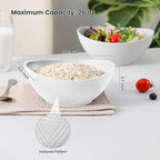 Wheat Straw Bowls Set of 4, Unbreakable Plastic Bowls Reusable, Microwave Safe - Image 2