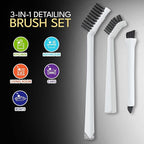 Grout Cleaning Brushes Set Deep Cleaner Multi-Purpose Stiff Bristle Brush - Image 2