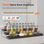 2 Pack Expandable Spice Rack Organizer - Image 3