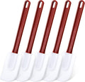 Meekoo 5 Pieces 14 Inch Rubber Spatula, 500°F High Heat Resistant Silicone by meekoo