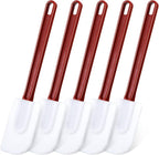 Meekoo 5 Pieces 14 Inch Rubber Spatula, 500°F High Heat Resistant Silicone by meekoo