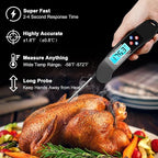 Digital Talking Thermometer for The Blind, Waterproof Instant Read Food - Image 2
