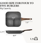 SENSARTE Nonstick Divided Grill Pan - Image 6