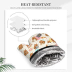Capybara Gifts for Women, Funny Capybara Oven Mitt & Pot Holder Set, Heat - Image 5