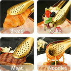 6 PCS Gold Serving Tongs for Party 7 Inch Stainless Steel Serving Utensils for - Image 5