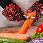Comsmart BBQ Gloves, 1472 Degree F Heat Resistant Grilling Gloves Silicone - Image 7