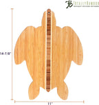 Totally Bamboo Sea Turtle Shaped Cutting Board and Charcuterie Serving Tray - Image 7