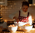HASENSE Mixing Bowls, Large Ceramic Salad Bowls 2.1/1.5/1.0 Qt, Versatile - Image 2