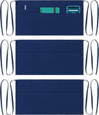 Dreamology Waitress Apron with Pockets, Server Aprons with 3 Pockets, Short & by DREAMOLOGY