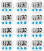 12 Pack Digital Kitchen Timers for Cooking Magnetic Timer for Cooking Loud by AOUCE