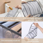 Wardrobe Clothes Organizer 7 Grids Portable Closet Organizer Mesh Separation - Image 6