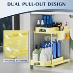 VERIFOST 2 Pack Under Sink Organizers and Storage, Height Adjustable Bathroom - Image 4
