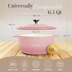 Nuovva Enamelled Cast Iron Dutch Oven Pot - Image 2