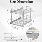 ZOINLIY Pull Out Cabinet Organizer, Versatile Slide Out Kitchen Organizers and - Image 4