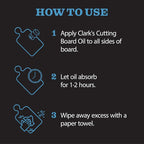 CLARK'S Coconut Cutting Board Finishing Kit - Image 8