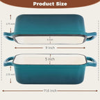 Cast Iron Loaf Pan With Lid, Enameled Bread Loaf Pan - Image 2