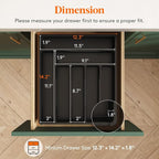 Lifewit Silverware Drawer Organizer Tray, Plastic Cutlery Storage - Image 2