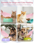 2 Cup Dog Food Scoop, Plastic Pet Food Scoop - Image 5