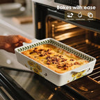 ACMLIFE Ceramic Casserole Dish Set, Ceramic Baking Dish - Image 3