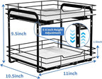 BOIVSHI 2-Tier Spice Rack Organizer, Pull Out Spice Rack - Image 6