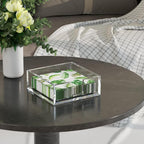 HIIMIEI Acrylic Napkin Holder for Table: Square Luncheon Napkin Tray, Flat - Image 2