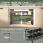 NETEL Under Sink Organizers and Storage, 2 Tier Shelf Under Bathroom Sink - Image 6
